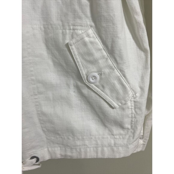 Merona White Women Jacket Hoodies 100% Cotton Size Small - Picture 7 of 8